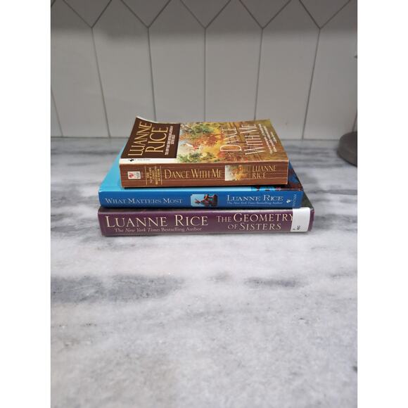 Luanne Rice Mixed Bundle: The Geometry of Sisters, What Matters Most & Dance ... - Picture 1 of 12